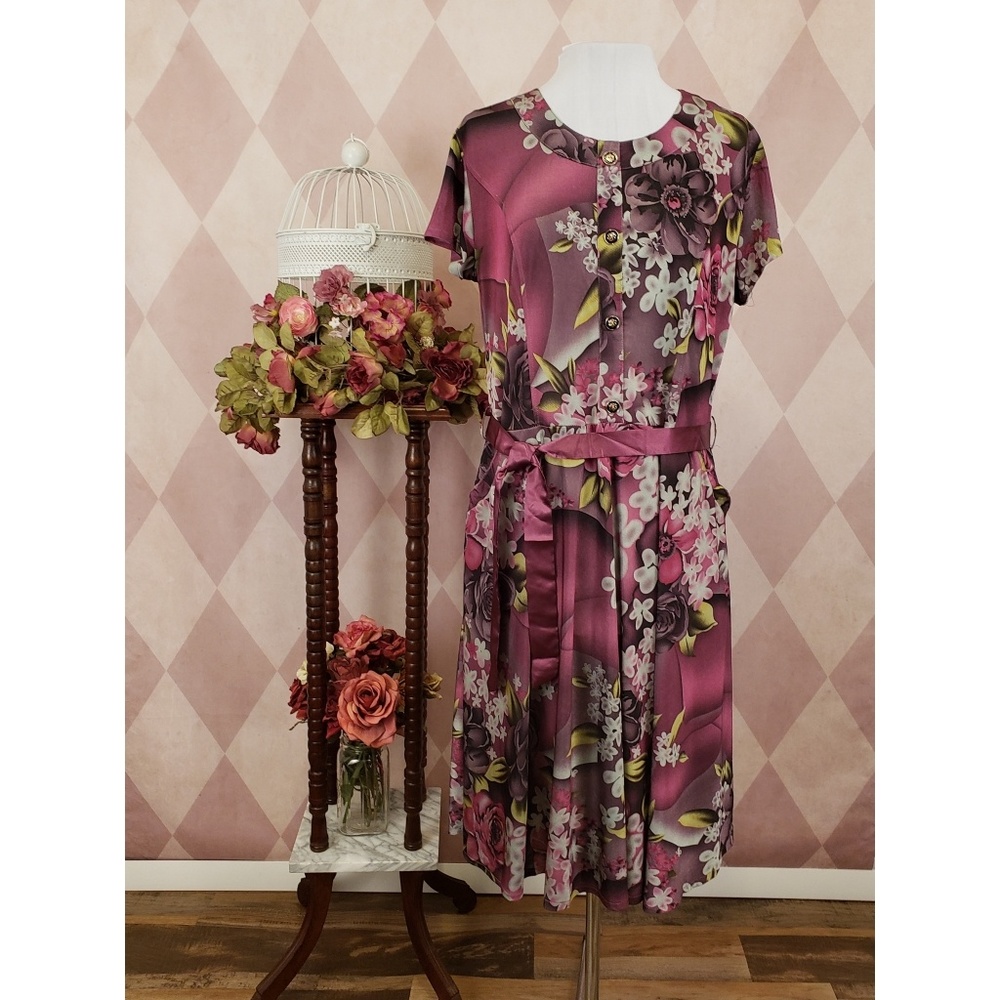 Purple Floral Dress